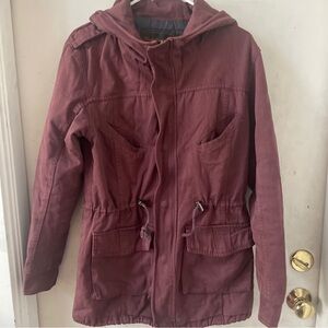UNDERCOVERISM Vintage Japanese Undercover Streetwear Hooded Anarak Maroon Parka